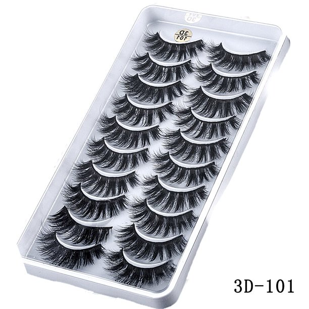 2023 nuevo 15-25mm 3D Faux Mink Hair Cross pestañas postizas 5/10 pares pestañas largas hechas a mano maquillaje grueso herramientas de extensión de belleza Tan Jianjun unisex