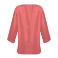 thumbnail image 2 of Scyoekwg Cardigans for Women Trendy 3/4 Sleeve Casual Lightweight Solid Color Open Front Medium Length Sleeve Cardigan Loose Cardigan(Pink,XL), 2 of 6