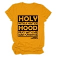 thumbnail image 1 of Gibobby Blusa Casual de Mujer Camisa informal mujer con estampado manga túnica Tops camiseta letras blusa mujer(Amarillo,XL), 1 of 3