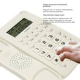 thumbnail image 3 of Wired Phone, Big Button Skid Resistance Environmental Protection Landline Telephone Multipurpose  For Bedroom For Hotel White, 3 of 8