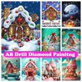 thumbnail image 2 of Pintura de diamantes de pan de jengibre 5D AB, mosaico de dibujos animados, punto de cruz, diamantes de imitación, bordado artesanal hecho a mano, regalo de Navidad, 2 of 4