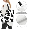 thumbnail image 4 of Bingfone Canvas Tote Bag for Women with Inner Pocket Aesthetic Cute Shopping Tote Bags Reusable Grocery Bags-Milk Cow, 4 of 9