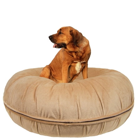Bessie and Barnie Signature Divine Caramel Luxury Extra Plush Faux Fur Bagel Pet/ Dog Bed