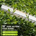 thumbnail image 2 of HOTREE 21V Cordless Pole Hedge Trimmer with 2 x 2.0Ah Batteries and Charger, 12ft Reach 3-in-1 Foldable Hedge Shrub Trimmer and Grass Shear ,Grey, 2 of 8