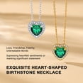 thumbnail image 6 of Bestyle Birthstone Necklace for Mom Wife Daughter, May Crystal Pendant Necklace Jewelry Gifts for Birthday Christmas, 6 of 8