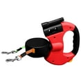 thumbnail image 1 of Laisse Double pour Chien avec Lampe de Poche, Laisse Rétractable pour Grands Chiens, Laisse Double Pivotante à 360°, Accessoire de Marche Mains Libres pour Chien, Version Rouge à Piles, 1 of 8