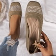 thumbnail image 4 of Willtoo Women's Casual Flat Shoes Breathable Knit Slip On Comfortable Ballet for Daily Wear Spring Summer, 4 of 7