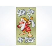 Disney Parks Grumpy Stay Off My Towel Beach Towel New with Tags