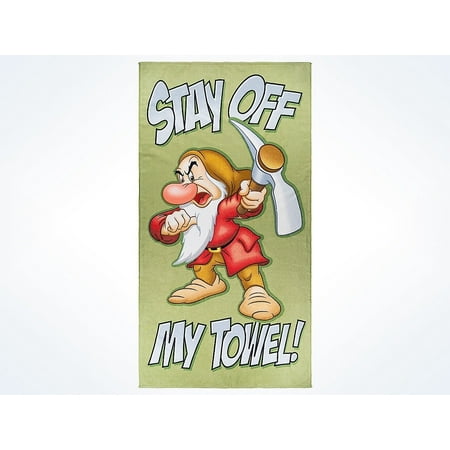 Disney Parks Grumpy Stay Off My Towel Beach Towel New with Tags