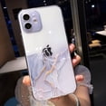 thumbnail image 3 of Funda de teléfono transparente con pintura de acuarela para iPhone 11 12 13 14 15 16 Pro Max X XR XS Max 7 8 Plus Mini, funda suave a prueba de golpes, 3 of 5