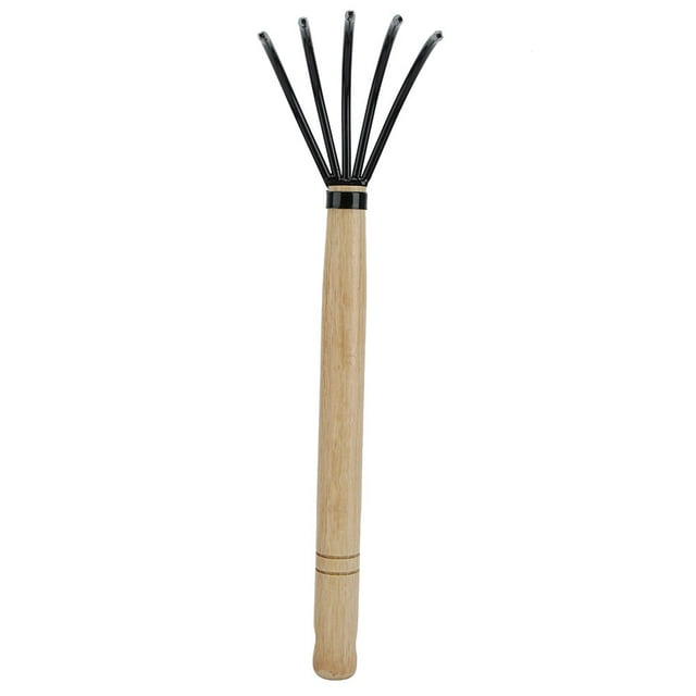 Herramienta para el cuidado de plantas, aireación del suelo y limpieza de hojas sin esfuerzo Rastrillo de garra multiusos para jardín
