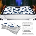 thumbnail image 3 of Yiaed Cute Cartoon Dinosaurs Print Car Windshield Sunshade Front Auto Car Front Window Sun Shade Foldable Sun Visor Shield Cover Auto Accessories for Sedan SUV Truck-Small, 3 of 5