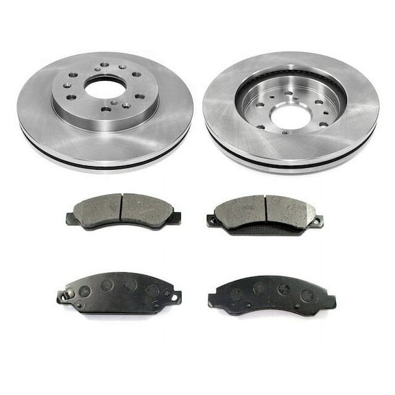 Front Brake Pad and Rotor Kit - Compatible with 2007 Chevy Tahoe