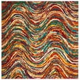 thumbnail image 2 of SAFAVIEH Aruba Ida Geometric Waves Area Rug, Multi, 6'7" x 6'7" Square, 2 of 6