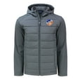 thumbnail image 2 of Men's Cutter & Buck Gray FC Cincinnati Big & Tall Evoke Hybrid Eco Softshell Recycled Full-Zip Hoodie Jacket, 2 of 3