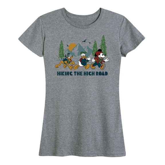 Mickey & Friends - Hiking The High Road - Women's Short Sleeve Graphic T-Shirt