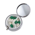thumbnail image 4 of GROFRY Durable Metal Heart Round Medicine Organizer Holder Container Pill Box Case, 4 of 4