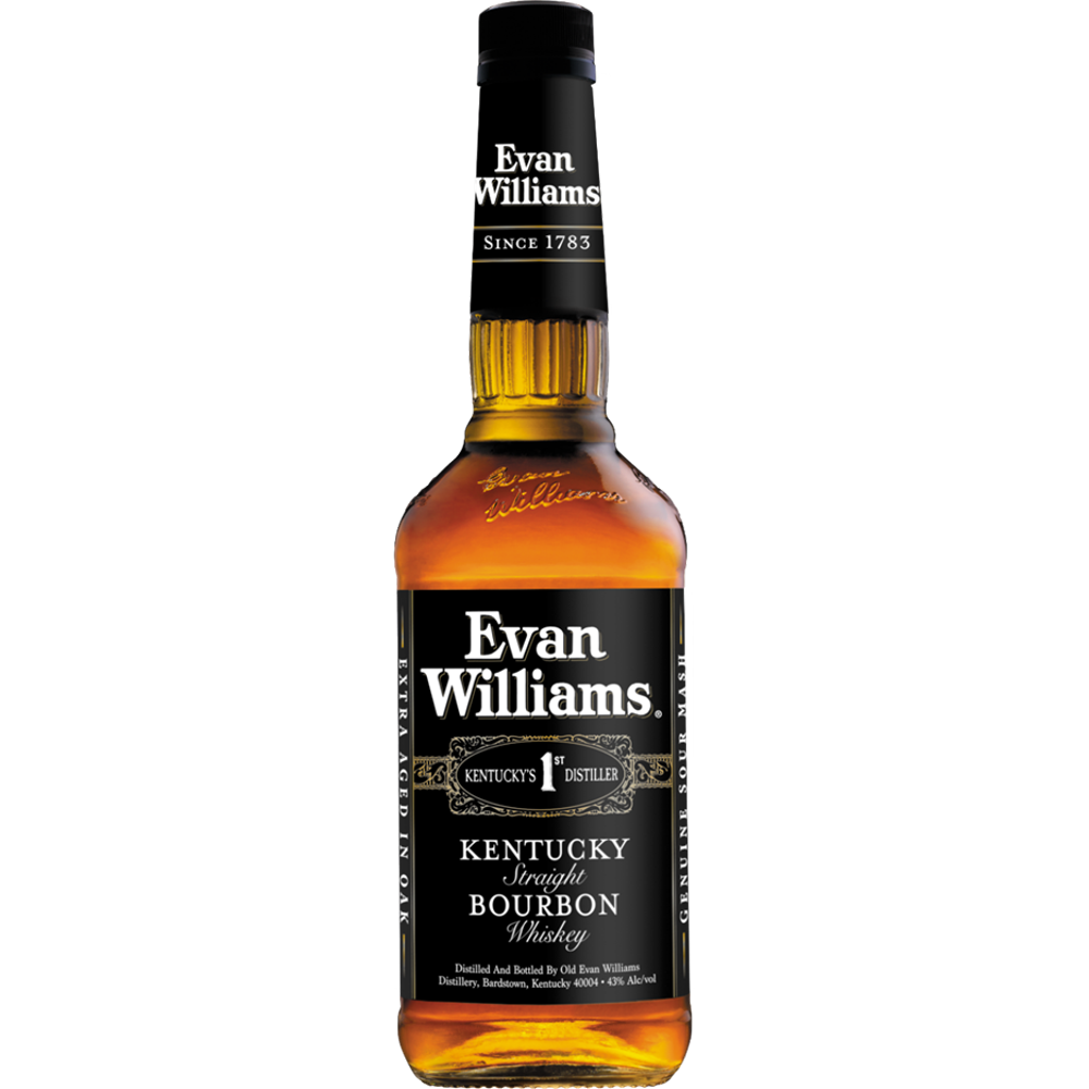 Evan Williams Black Kentucky Straight Bourbon Whiskey, 750 mL plastic