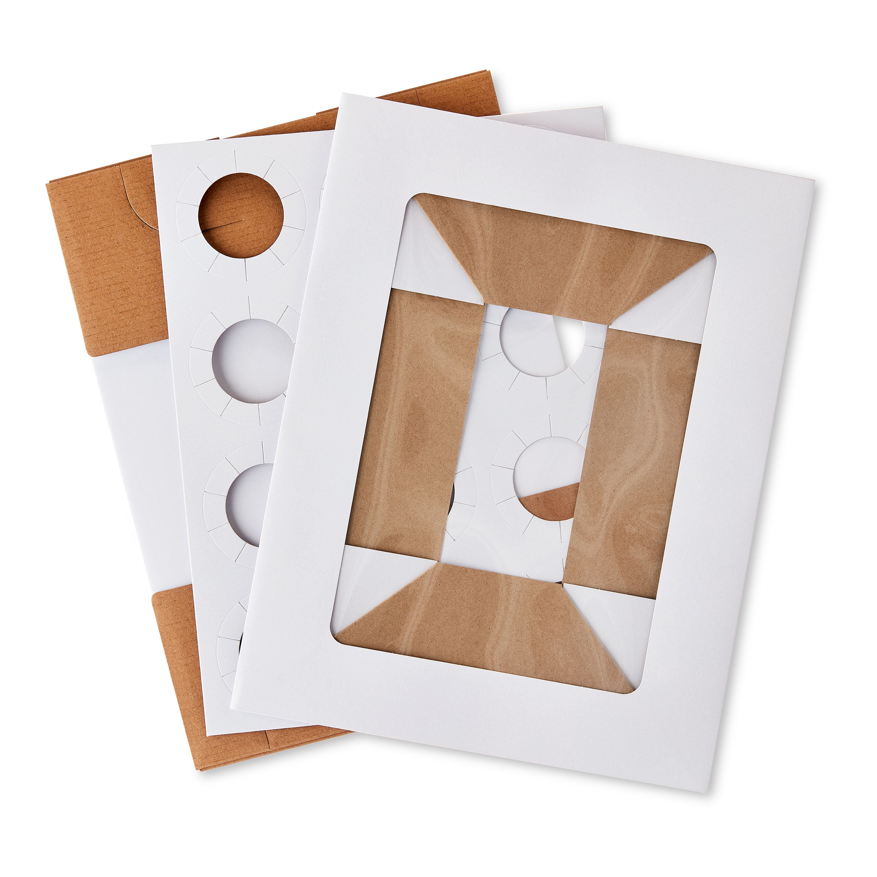 10.25" x 13.25" x 4", White Cake Boxes with Windows, 2 Count, by Way To Celebrate