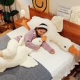 thumbnail image 3 of Almohada de peluche de ganso blanco gigante supersuave y bonita, animal de peluche de pato, 50 cm/90 cm/130 cm/160 cm/190 cm JFHHH pequeña, 3 of 4