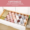 thumbnail image 3 of Sock Drawer Organizer for Dresser, Honeycomb Underwear Dividers for Women, Panty Separator for Bras, Socks, Belt and Leggings (12pcs.Pink), 3 of 6