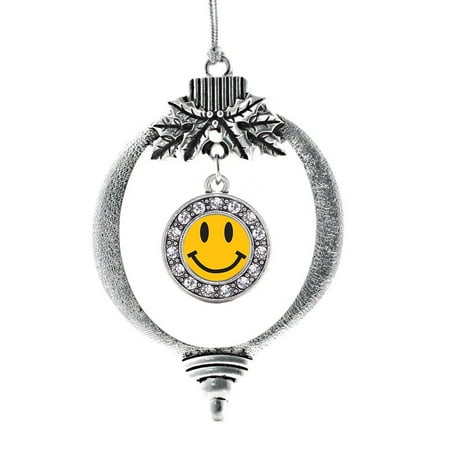 - Smiley Face Circle Holiday Ornament