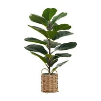 Artificial Plant - 28" Tall - Indoor - Floor - Potted - Green Leaves