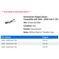 thumbnail image 2 of Downstream Oxygen Sensor - Compatible with 2004 - 2008 Ford F-150 2005 2006 2007, 2 of 2