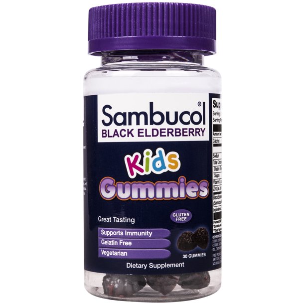 Sambucol for Kids Black Elderberry Gummies 30 Count