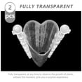 thumbnail image 3 of FOLOYORI 2Pcs Transparent Heart Shaped Vegetable for Garden Fruit Planting, 3 of 8