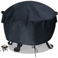 thumbnail image 1 of Protective Fire Pit Cover, Windproof Fire Pit Cover for Year-Round Outdoor Entertainment, Round Shape with Two Vents for Airflow and Double Stitching Sewing, 1 of 5