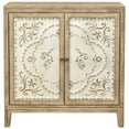 thumbnail image 4 of eHemco Vintage Florentine 2-Door Storage Cabinet, Natural and Cream Finish, 30 x 14 x 31 Inches, 4 of 9