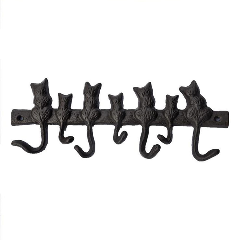 Pair of Cast Iron Chain Link Wall Hooks at 1stDibs