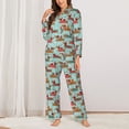 thumbnail image 2 of Sikiie Dachshund Christmas Play Pajamas for Women Set, Womens Pajama Sets, Lounge Sets for Women, 2pjs for Women-Large, 2 of 7