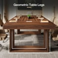 thumbnail image 6 of 8FT Large Conference Table for 10 People, Business Style Seminar Tables with 2 Cable Grommets, 6 of 7