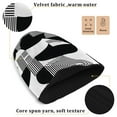 thumbnail image 3 of joogoo Black Geometric Beanie Hats Cuffed Winter Warm Knit Thick Beanies, 3 of 7
