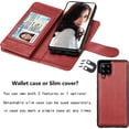 thumbnail image 3 of NJJEX Wallet Case for Samsung Galaxy A03S A12 A13 A14 A23 A32 A51 A52 A53 A54 5G Case,[9 Card Slots] PU Leather Credit Holder Folio Flip [Detachable] Kickstand Lanyard Magnetic Phone Cover [Wine Red], 3 of 7