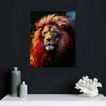 thumbnail image 4 of ONETECH  Lion Canvas Wall Art Framed Wall Decor for Men's Gift Lion Room Decor Colourful Pictures Animal Painting to Decorate Home,Office, Living Room Bedroom, 4 of 4