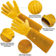 thumbnail image 3 of Guantes de cuero para jardinería con protección para el antebrazo, guantes largos resistentes a las espinas para recortar rosas MFZFUKR CPB-US-DYP637-4, 3 of 5
