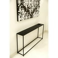 thumbnail image 4 of Pemberly Row 56" Rectangular Modern Metal Console Table in Black, 4 of 5