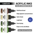 thumbnail image 3 of Set de tinta acrílica KAMENSKAYA #9 4 x 30 ml pintura líquida, 3 of 9