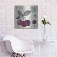 thumbnail image 7 of Luxe Metal Art 'Cherry Notes' by Studio Mousseau, Metal Wall Art, 24"x24", 7 of 7