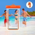 thumbnail image 1 of Funda impermeable para teléfono para playa y natación | Bolsa estanca subacuática IPX8 con cordón | Compatible con teléfonos de hasta 7,2 pulgadas | Compatible con pantallas táctiles para fotos y, 1 of 6