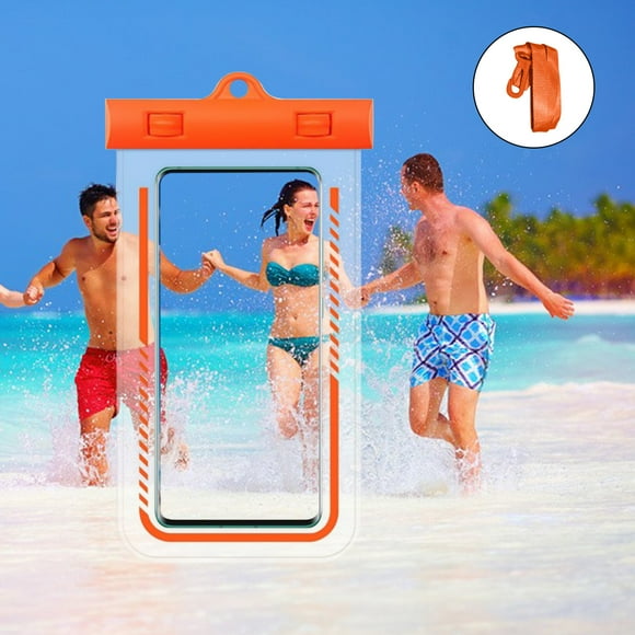 Funda impermeable para teléfono IPX8, para playa, subacuática, con cordón, compatible con todos los teléfonos de hasta 7,2 pulgadas.