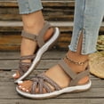 thumbnail image 2 of Dakaela Summer Sandals for Women Orthopedic Strappy Hiking Walking Shoes with Arch Support Comfortable Casual Slip on Sandal Size 9, 2 of 9