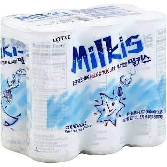 Lotte Milkis Carbonated Soft Drink, Variety Pack, 8.45 Fluid Ounce (Pack of 24)