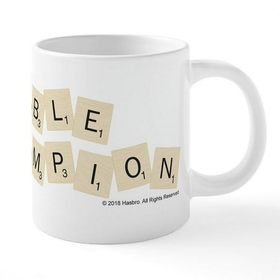 CafePress - Scrabble Champion - 20 Oz White Ceramic Mega Mug