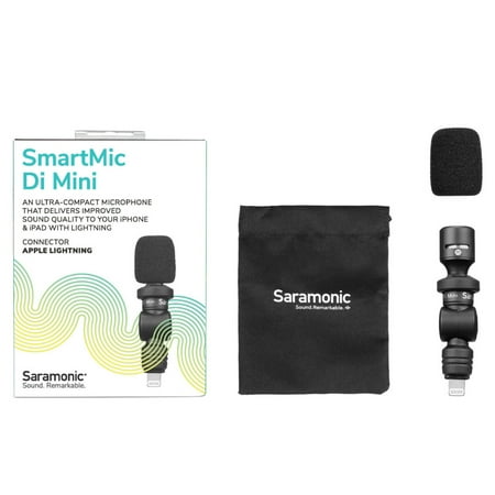 Saramonic - SmartMic DI Mini Ultra-Compact Condenser Microphone with Lightning for Apple iPhones & iPads
