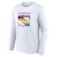 thumbnail image 2 of Men's White New York Rangers Team Pride Logo Long Sleeve T-Shirt, 2 of 3