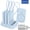 Blue, variant on Domars 4pcs 10000mAh Magnetic Power Bank with Charging Dock, Built-in Type-C Cable PD 20W 22.5W Fast Charging Portable Charger